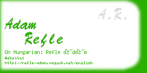 adam refle business card